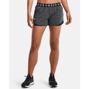 Under Armour Women's Play Up Twist Athletic Shorts Size Large Loose Gray Black